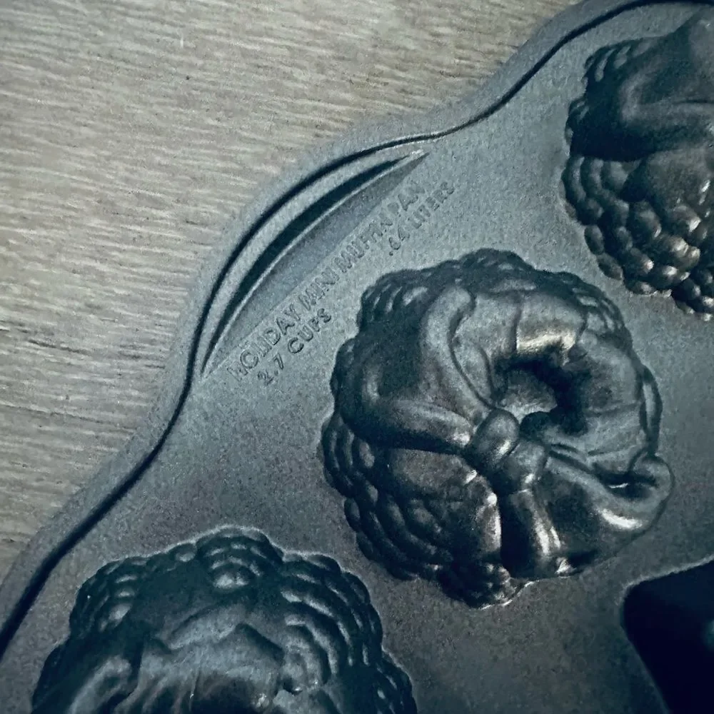 Nordic Ware Holiday Mini Muffin Pan Christmas Baking Dish